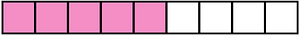 Purple Rectangle Fraction 5:9