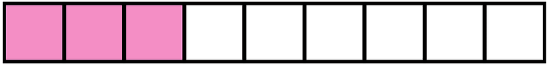 Purple Rectangle Fraction 3:9