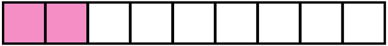Purple Rectangle Fraction 2:9
