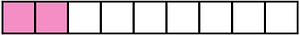 Purple Rectangle Fraction 2:9