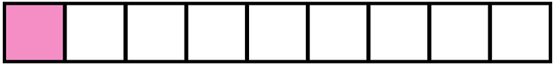 Purple Rectangle Fraction 1:9