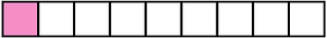 Purple Rectangle Fraction 1:9