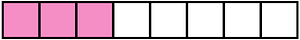 Purple Rectangle Fraction 3:8