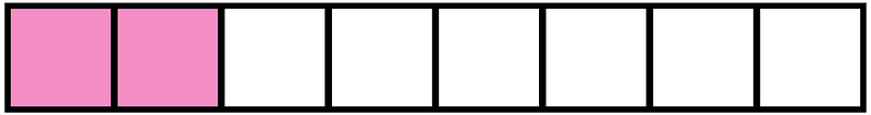 Purple Rectangle Fraction 2:8