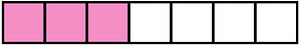Purple Rectangle Fraction 3:7