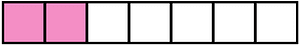 Purple Rectangle Fraction 2:7