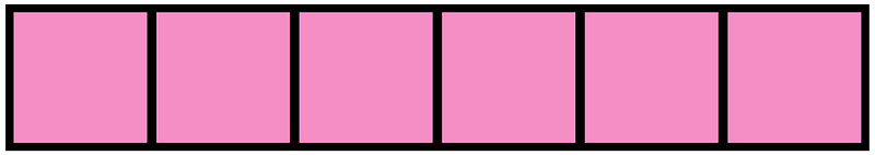 Purple Rectangle Fraction 6:6