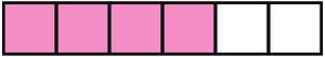 Purple Rectangle Fraction 4:6