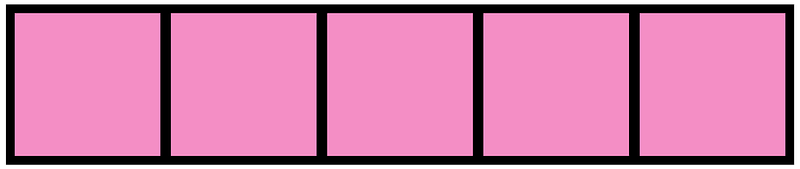 Purple Rectangle Fraction 5:5