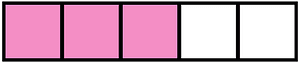 Purple Rectangle Fraction 3:5