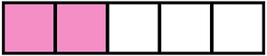 Purple Rectangle Fraction 2:5