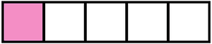 Purple Rectangle Fraction 1:5