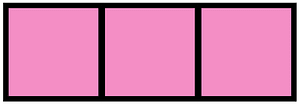 Purple Rectangle Fraction 3:3