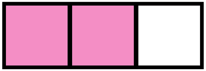 Purple Rectangle Fraction 2:3