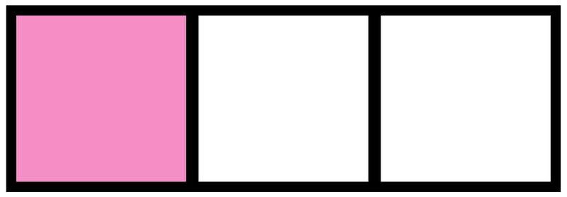 Purple Rectangle Fraction 1:3