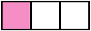 Purple Rectangle Fraction 1:3