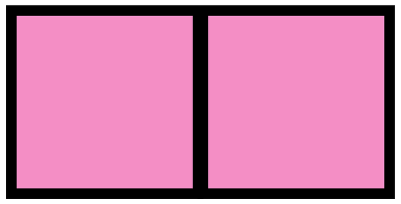 Purple Rectangle Fraction 2:2