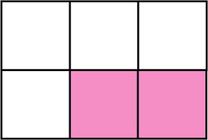 Purple Rectangle Fraction 2:6