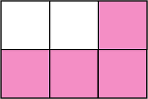Purple Rectangle Fraction 4:6