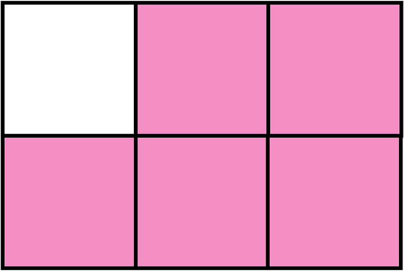 Purple Rectangle Fraction 5:6