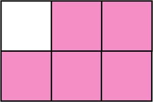 Purple Rectangle Fraction 5:6
