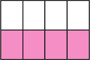 Purple Rectangle Fraction 4:8