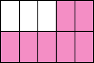 Purple Rectangle Fraction 7:10