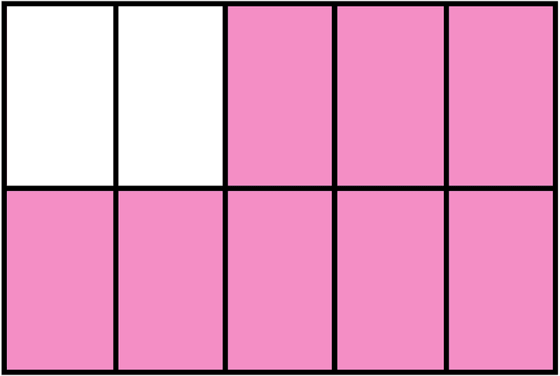 Purple Rectangle Fraction 8:10