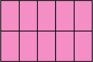Purple Rectangle Fraction 10:10