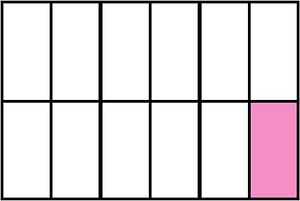 Purple Rectangle Fraction 1:12