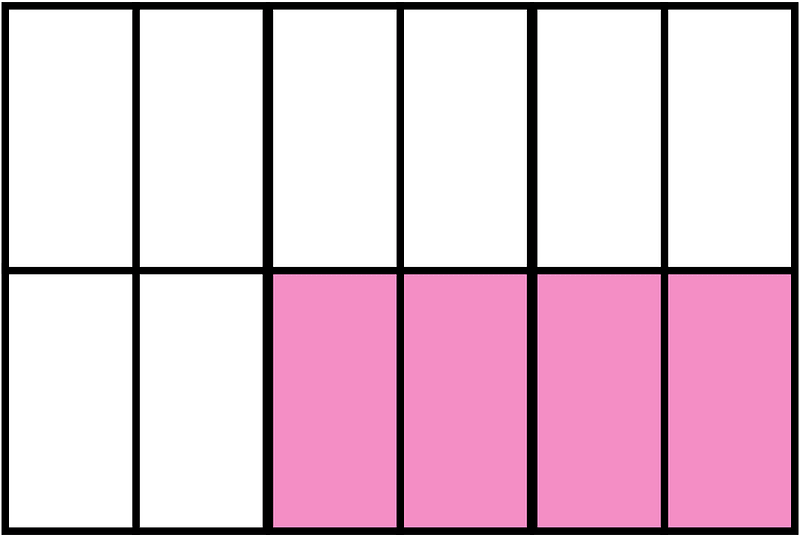 Purple Rectangle Fraction 4:12