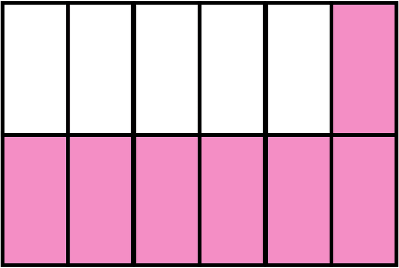 Purple Rectangle Fraction 7:12