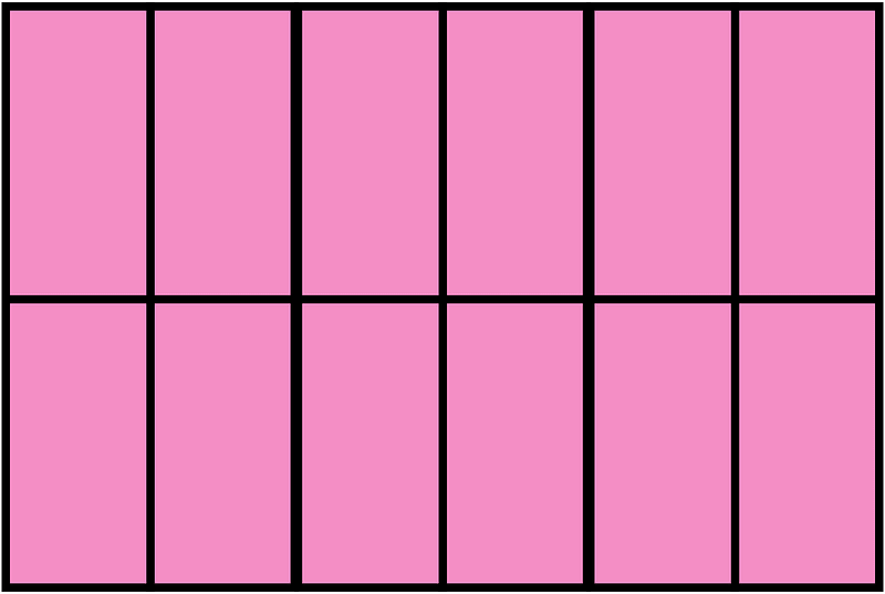 Purple Rectangle Fraction 12:12