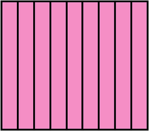 Purple Rectangle Fraction 9:9