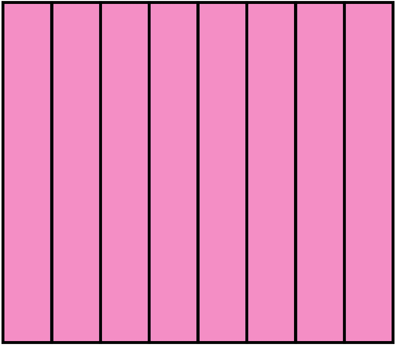 Purple Rectangle Fraction 8:8
