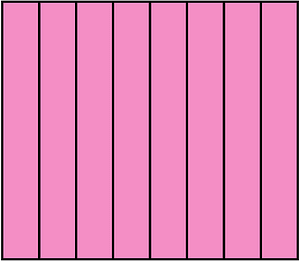 Purple Rectangle Fraction 8:8