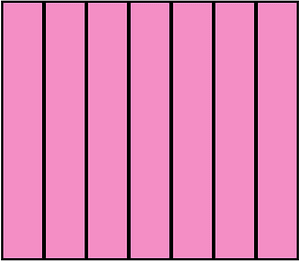 Purple Rectangle Fraction 7:7