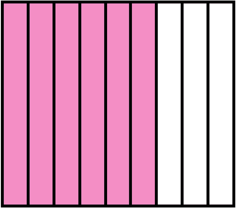 Purple Rectangle Fraction 6:9