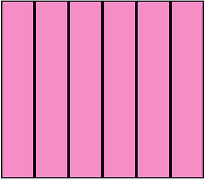 Purple Rectangle Fraction 6:6