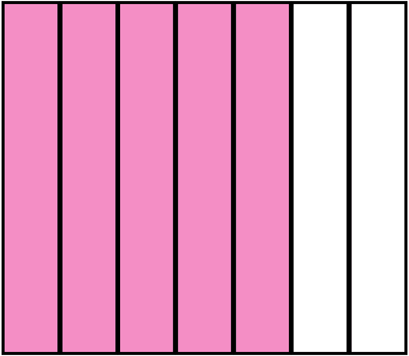 Purple Rectangle Fraction 5:7