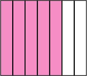 Purple Rectangle Fraction 5:7