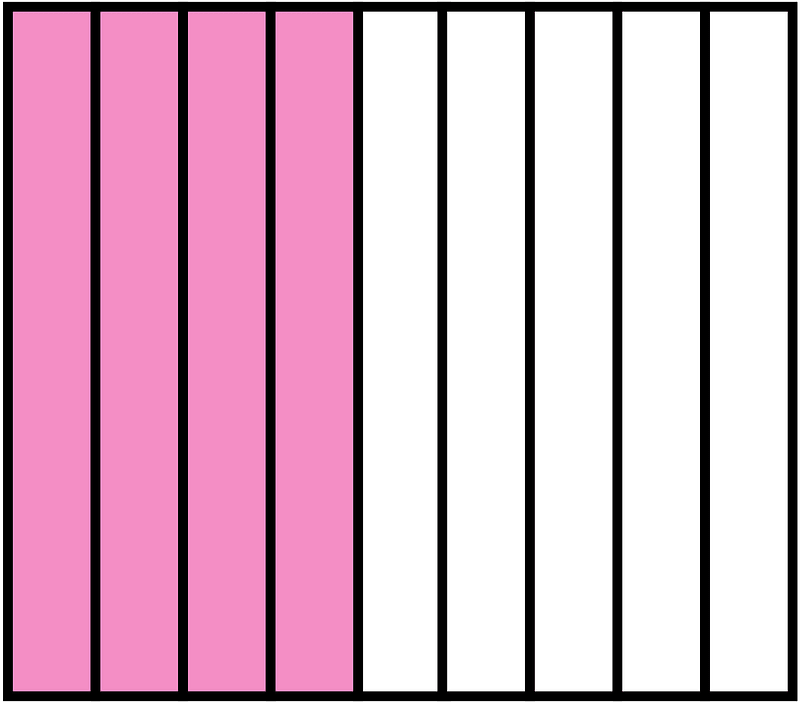 Purple Rectangle Fraction 4:9