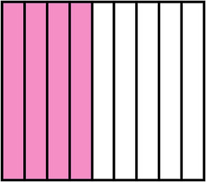 Purple Rectangle Fraction 4:9