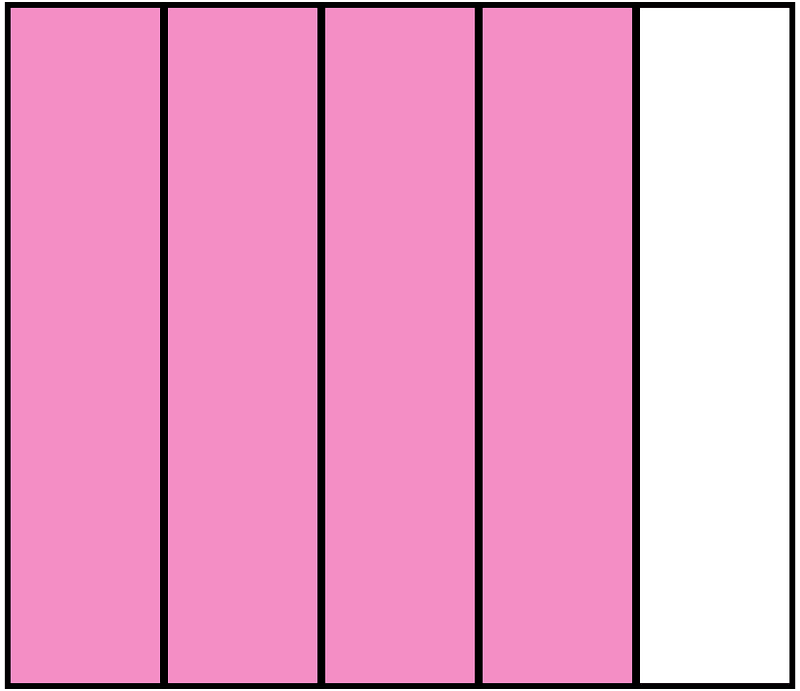 Purple Rectangle Fraction 4:5