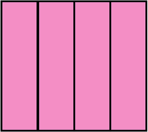 Purple Rectangle Fraction 4:4