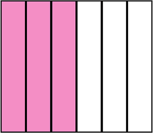 Purple Rectangle Fraction 3:6
