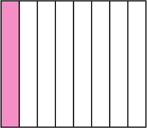 Purple Rectangle Fraction 1:8
