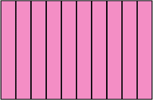 Purple Rectangle Fraction 10:10