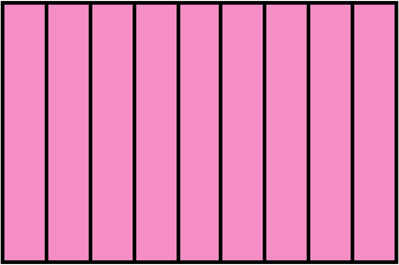 Purple Rectangle Fraction 9:9