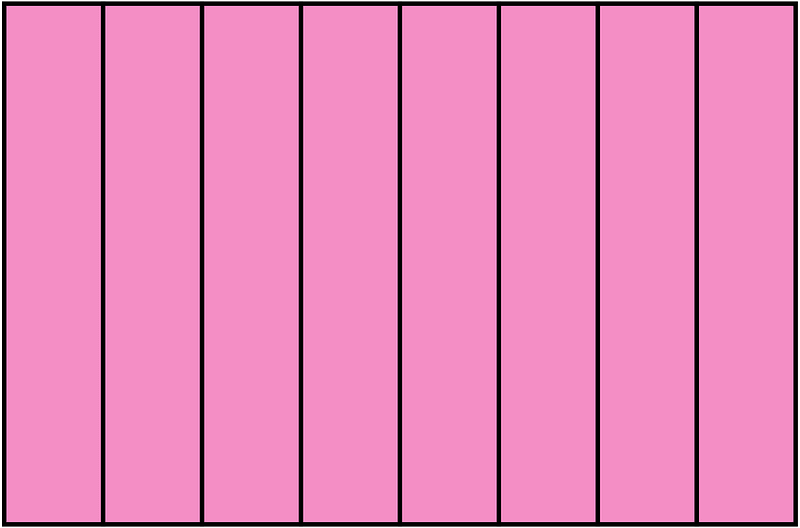 Purple Rectangle Fraction 8:8